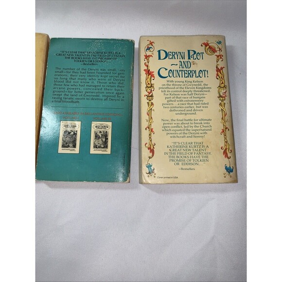 COMPLETE SET (3) KATHERINE KURTZ Books CHRONICLES OF DERYNI Series DERYNI RISING - Picture 7 of 14